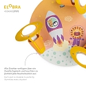 Elobra Luminaire de plafond LITTLE ASTRONAUTS �SPACE MISSION� 3 flammes E14, bleu