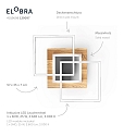 Elobra Luminaire de plafond PANAMA MEDIUM, chêne tremble naturel gradable