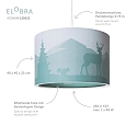 Elobra Luminaire � suspension SCANDI �WALD� 25/40 E27, menthe verte