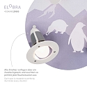 Elobra Luminaire de plafond SCANDI �WALD� 3 flammes E14, menthe verte