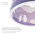 Elobra Luminaire � suspension SCANDI �ANTARKTIS� 25/40 E27, violet