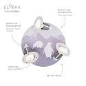 Elobra Luminaire de plafond SCANDI �ANTARKTIS� 3 flammes E14, violet
