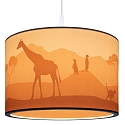 Elobra Luminaire � suspension SCANDI �SAVANNE� 25/40 E27, orange