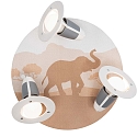 Elobra Luminaire de plafond SCANDI �SAVANNE� 3 flammes E14, orange