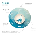 Elobra Luminaire de plafond DINOS, vert