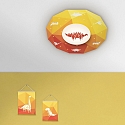 Elobra Luminaire de plafond DINOS, vert