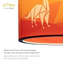 Elobra Pendant luminaire DINOS 25/40, E27, blue