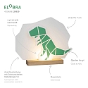 Elobra Lampe de table DINOS, bleu
