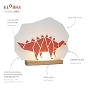 Elobra Lampe de table DINOS, bleu