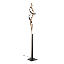 Elobra Lampadaire ARGENTINA, ch�ne, m�tal gradable