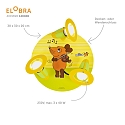 Elobra Luminaire de plafond MAUS 3 flammes E14, vert, jaune