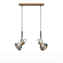 pendant luminaire CUBA 2 E14, oak natural