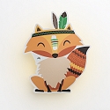 Elobra Luminaire mural LITTLE INDIANS FUCHS FILIP, orange