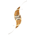ceiling luminaire PANAMA, oak natural dimmable