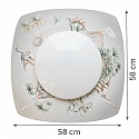 Elobra Luminaire de plafond JURASSIC IP20, multicolore gradable