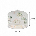 Elobra Luminaire � suspension JURASSIC E27 IP20, multicolore gradable