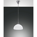 Luminaire à suspension NICE petit, rond E27 IP20, chrome, blanche gradable