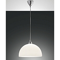 Luminaire à suspension NICE rond, médium E27 IP20, chrome, blanche gradable