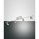 Spot TUCSON 4 flammes GU10 IP20, nickel satin�