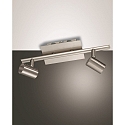 Spot TUCSON � 2 flammes GU10 IP20, nickel satin� gradable