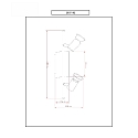 Fabas Luce Spot TUCSON � 2 flammes GU10 IP20, nickel satin� gradable