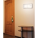 Fabas Luce Luminaire mural MAGGIE grand, angulaire E27 IP20, chrome, blanche gradable