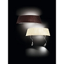 Fabas Luce Luminaire mural DOROTEA E27 IP20, nickel satiné, blanche gradable