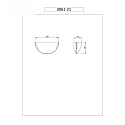 Fabas Luce Fabas Luce KENT Wall luminaire, E27, white