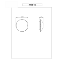 Fabas Luce Fabas Luce KENT Ceiling luminaire, E27, � 30cm, white