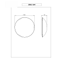 Fabas Luce Fabas Luce KENT Ceiling luminaire, E27, � 50cm, white