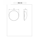 Fabas Luce Fabas Luce KENT Ceiling luminaire, E27, � 40cm, white