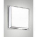Fabas Luce Plafonnier extérieur OBAN grand, angulaire, avec capteur E27 IP65, blanche gradable