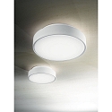 Fabas Luce Plafonnier extérieur HATTON rond E27 IP65, blanche gradable
