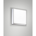 Fabas Luce Luminaire de plafond OBAN petit, angulaire E27 IP65, blanche gradable