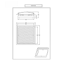 Fabas Luce Luminaire de plafond NAXAR à 2 flammes E27 IP20, blanche