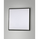 Fabas Luce Luminaire de plafond DESDY 24 x 24CM carré, résistant aux chocs, commutable IP54, noir 