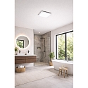 Fabas Luce Luminaire de plafond DESDY 24 x 24CM carré, résistant aux chocs, commutable IP54, blanche 