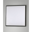 Luminaire de plafond DESDY 30 x 30CM carr�, r�sistant aux chocs, commutable IP54, noir 