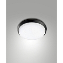 Luminaire de plafond OLLY Ø 24CM rond, résistant aux chocs, commutable IP54, noir 