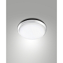 Luminaire de plafond OLLY Ø 24CM rond, résistant aux chocs, commutable IP54, blanche 