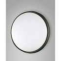 Luminaire de plafond OLLY Ø 30CM rond, résistant aux chocs, commutable IP54, noir 