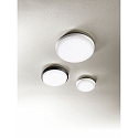 Fabas Luce Luminaire de plafond OLLY Ø 30CM rond, résistant aux chocs, commutable IP54, blanche 