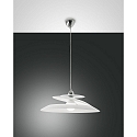 Luminaire � suspension ARAGON contr�lable par la voix, Smartluce inclus E27 IP20, chrome, blanche gradable