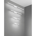 Fabas Luce Luminaire de miroir NALA 300MM Bas, angulaire, commutable, arqué IP44, blanche 