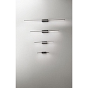 Luminaire de miroir NALA 500MM Bas, angulaire, commutable, arqué IP44, noir 