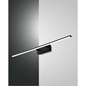 Luminaire de miroir NALA 750MM Bas, angulaire, commutable, arqué IP44, noir 