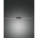 Luminaire de miroir NALA 1095MM Bas, angulaire, commutable, arqué IP44, noir 