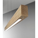 Fabas Luce Luminaire à suspension BADIA dimmable, réglable IP20, chêne, satiné gradable