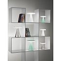 Lampe de table NEUTRA court, dimmable IP20, satin�, blanche gradable