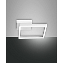 Luminaire de plafond BARD 15X15 petit, 1 voie, contr�lable par la voix, Smartluce inclus IP20, satin�, blanche gradable
